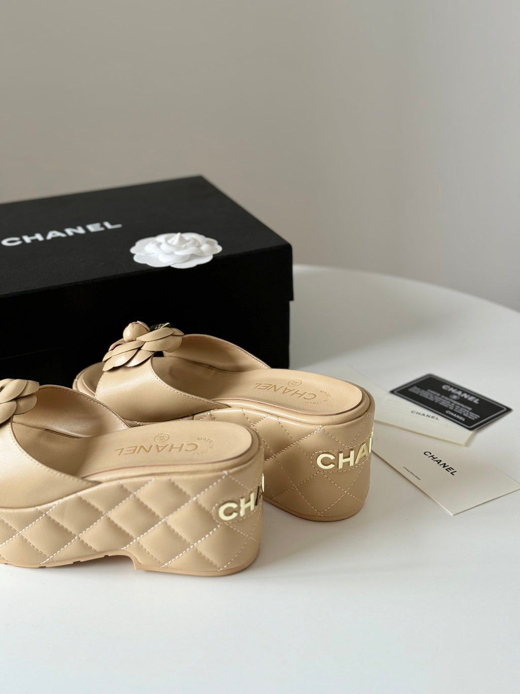 24SS camellia platform slippers 0724042709