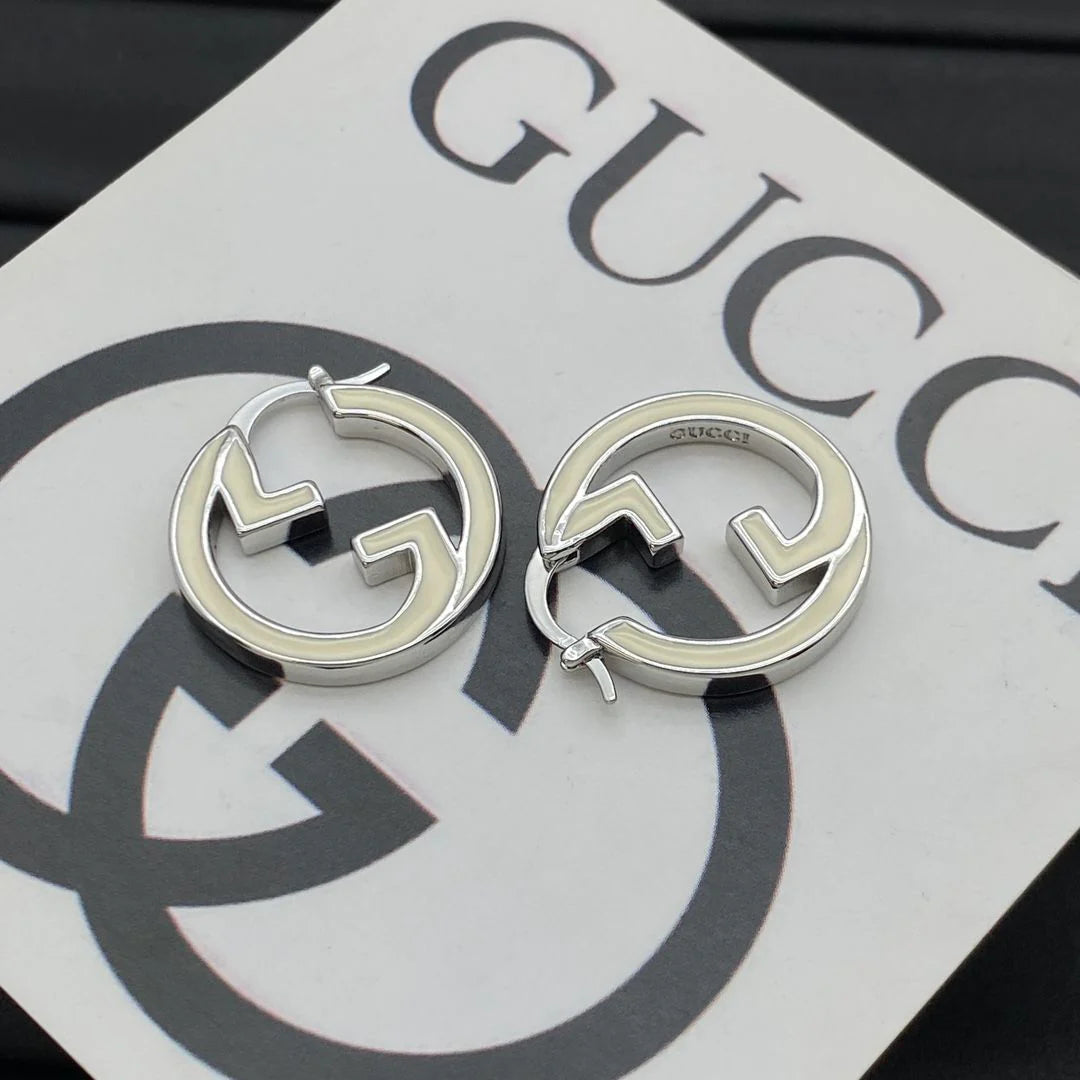 G letter earrings versatile lightweight vintage 1024122702
