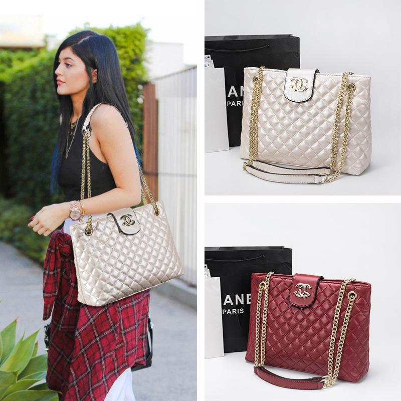 Diamond Chain Bag Genuine Leather Bag 0823112810