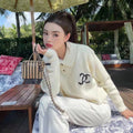 Autumn and winter limited edition embroidered logo sweater XC0823091919