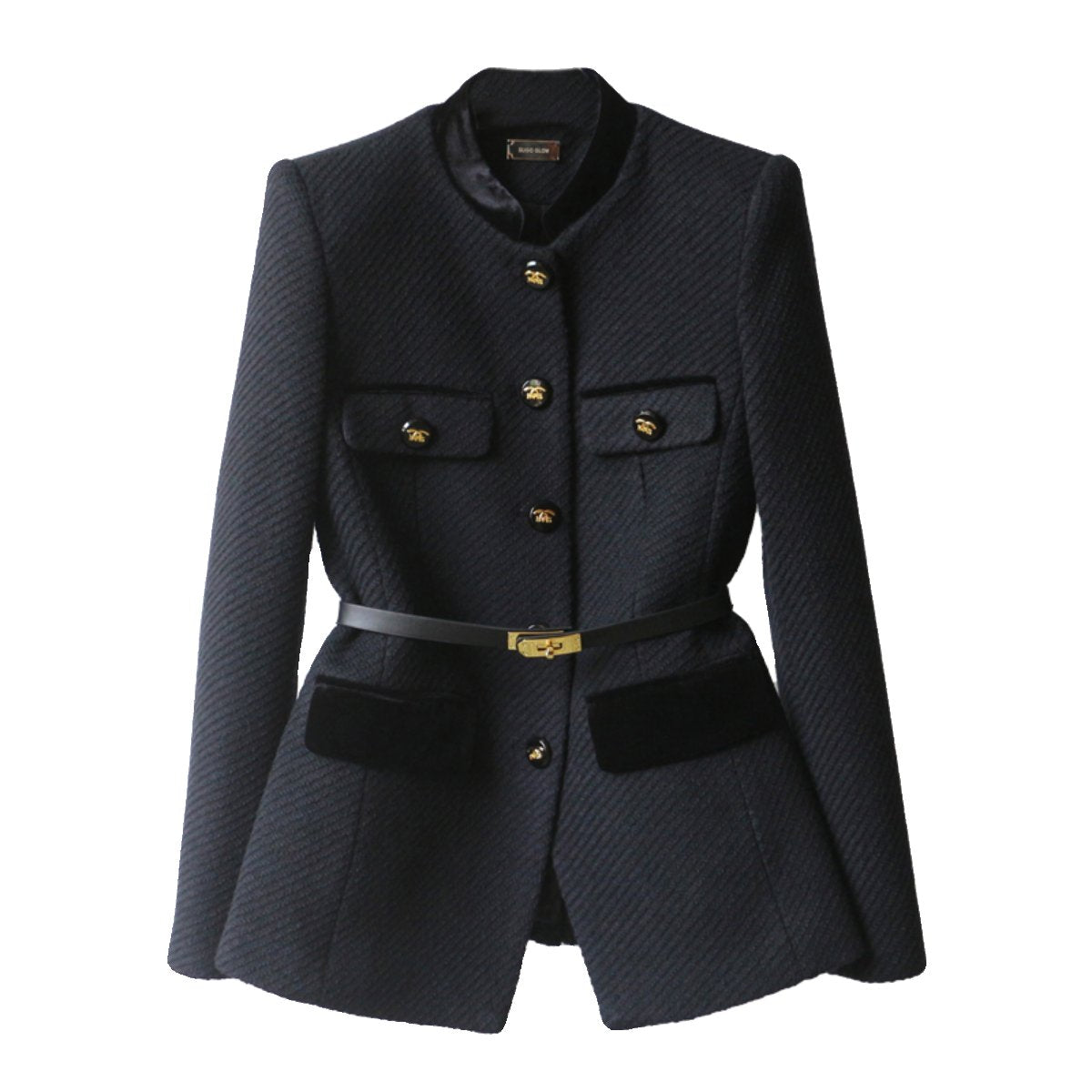 Autumn And Winter New Fashion Long Waist Slimming Coat PD052024011009