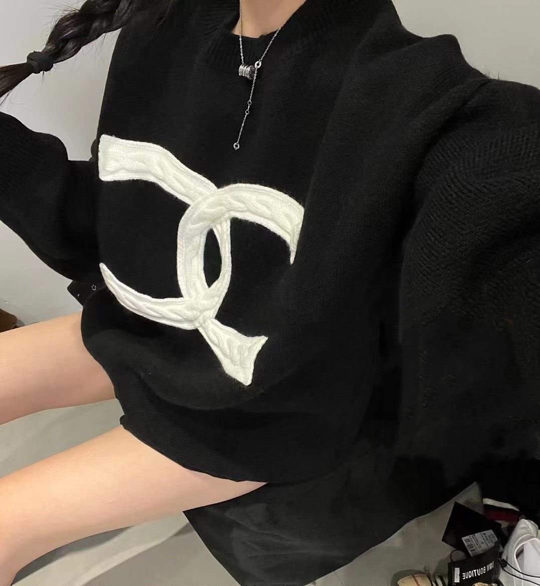 crew neck long sweater 0724121108