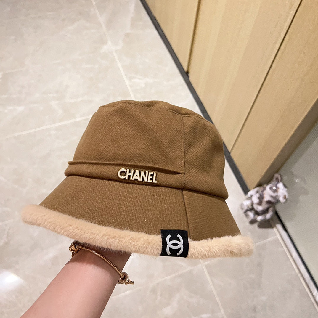 Thick plush small fragrance fisherman hat XC0823110709