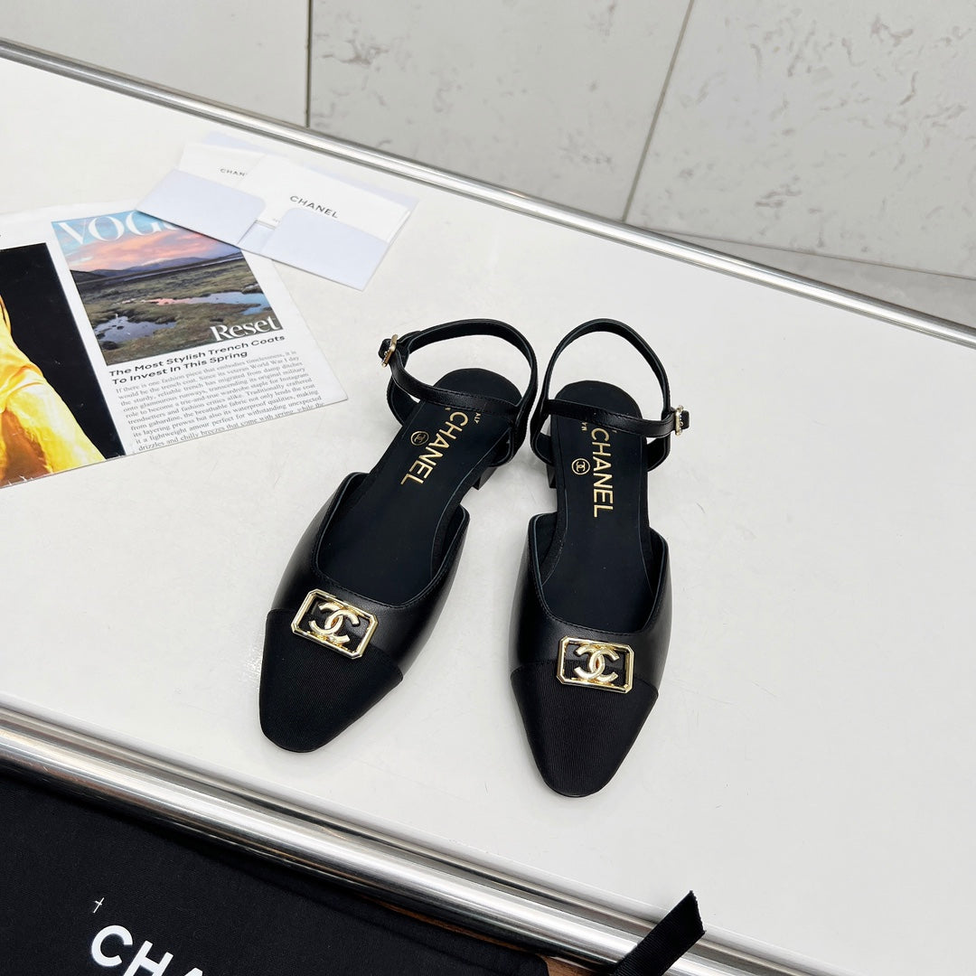 Chane1 top fashion classic short heel sandals 0724030819