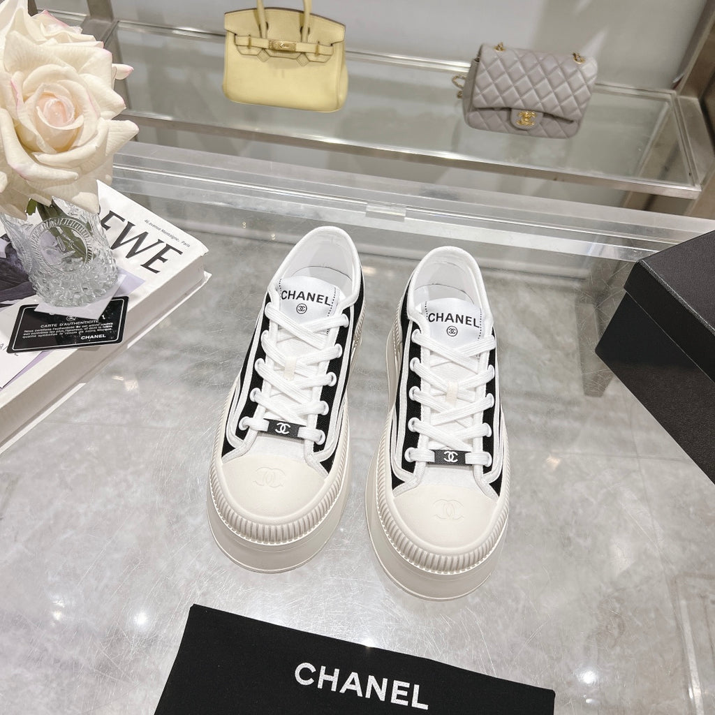 CH New Platform Canvas Biscuit Shoes fb04240909028