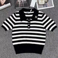 Fashionable and versatile knitted short sleeves 10CG24092516
