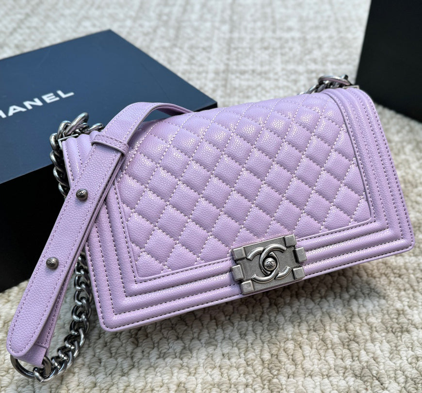 Quilted Caviar SiLer Lock Bag 1824050305