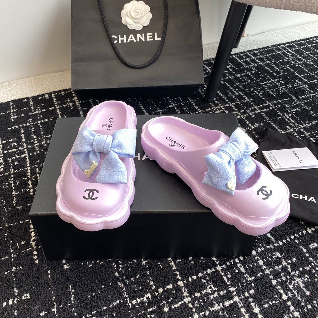 23 New Bowknot Muffin Slippers XC1823081605