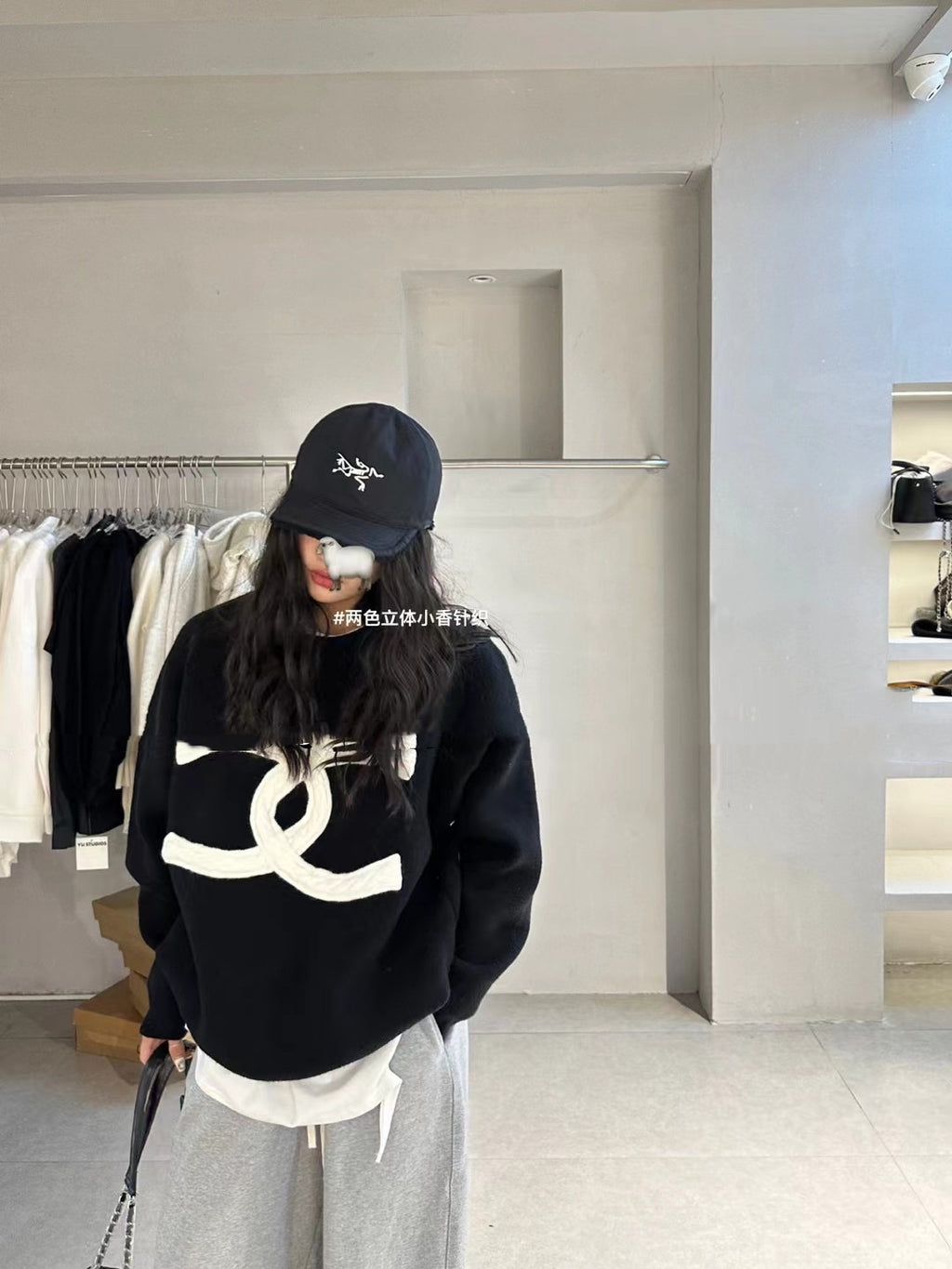 crew neck long sweater 0724121108