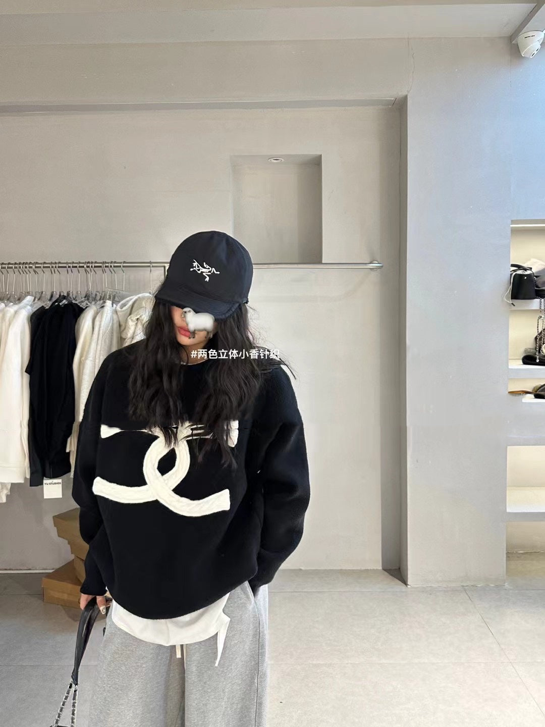 crew neck long sweater 0724121108