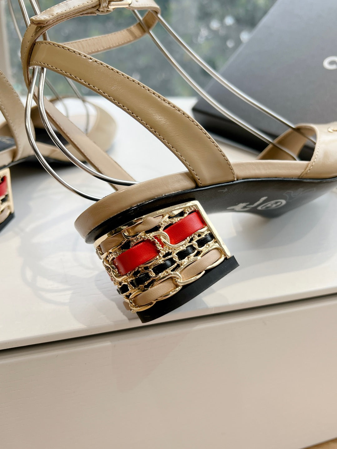 Chane1 top fashion classic low heel sandals 0724030824