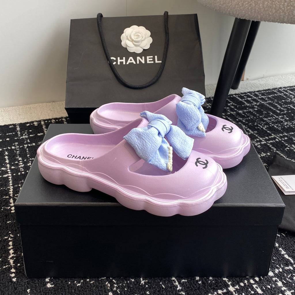 23 New Bowknot Muffin Slippers XC1823081605