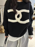 crew neck long sweater 0724121108