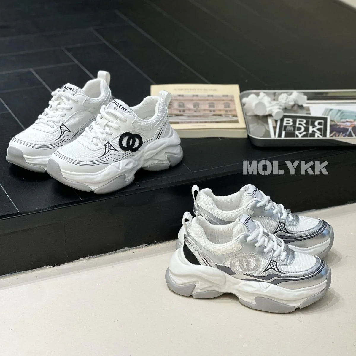 New Thick-soled Sports Shoes Casual Breathable Height-increasing Shoes 1024031407