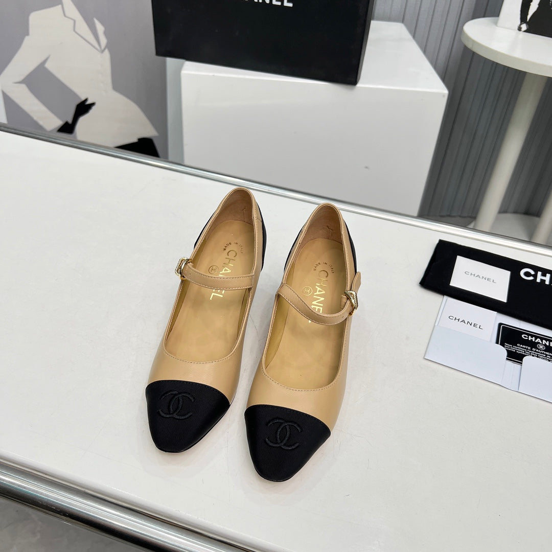 Chane1 top fashion classic color block high heels 0724030816