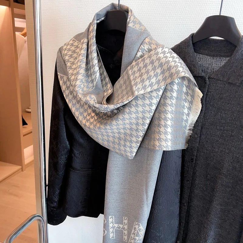 Fashion double-sided cashmere scarf 1024093007