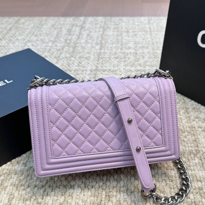 Quilted Caviar SiLer Lock Bag 1824050305
