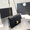 Flap Bag With Gold-Tone Metal