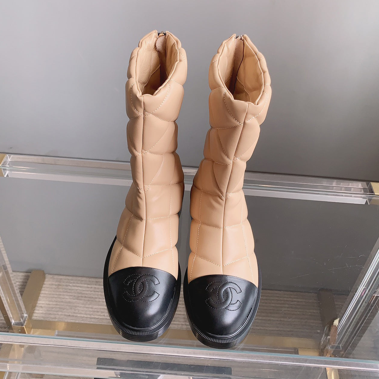 Classic and versatile rhombus short boots 1824061006