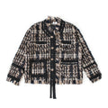 Woven checkered short shirt jacket XC0723102404