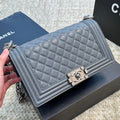 Quilted Caviar SiLer Lock Bag 1824050305