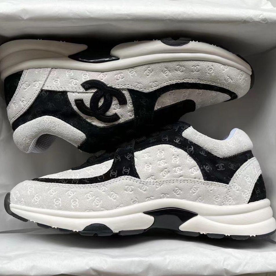 Black And White Panda Embossed Sneakers 0123121301