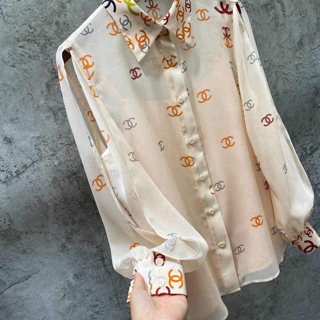 New fashionable versatile silk shirt 1024012410