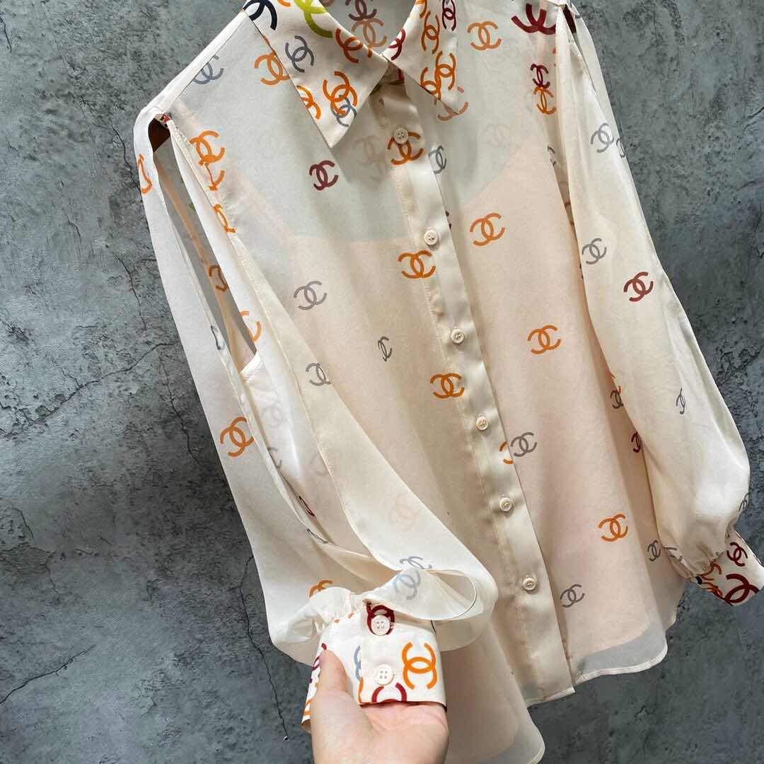 New fashionable versatile silk shirt 1024012410