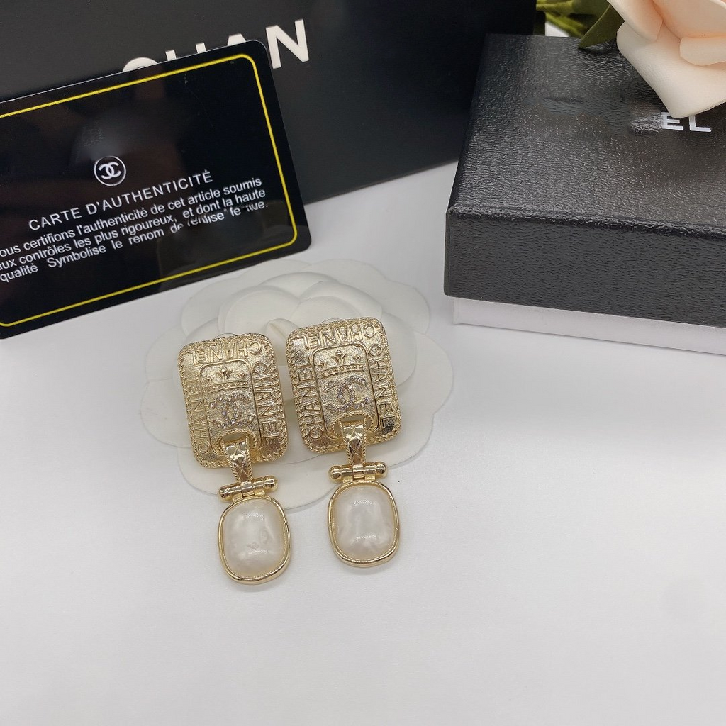 Golden Simple Style Earrings