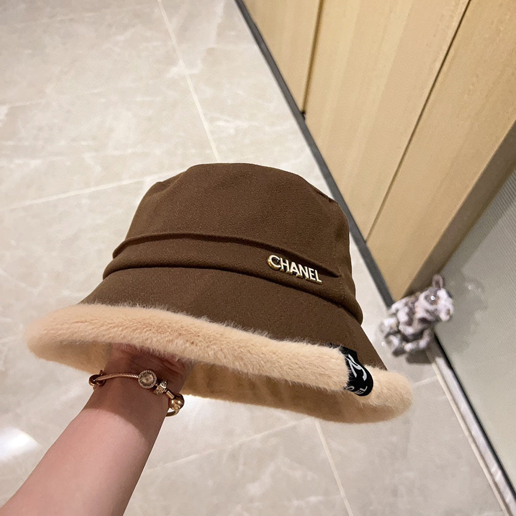 Thick plush small fragrance fisherman hat XC0823110710
