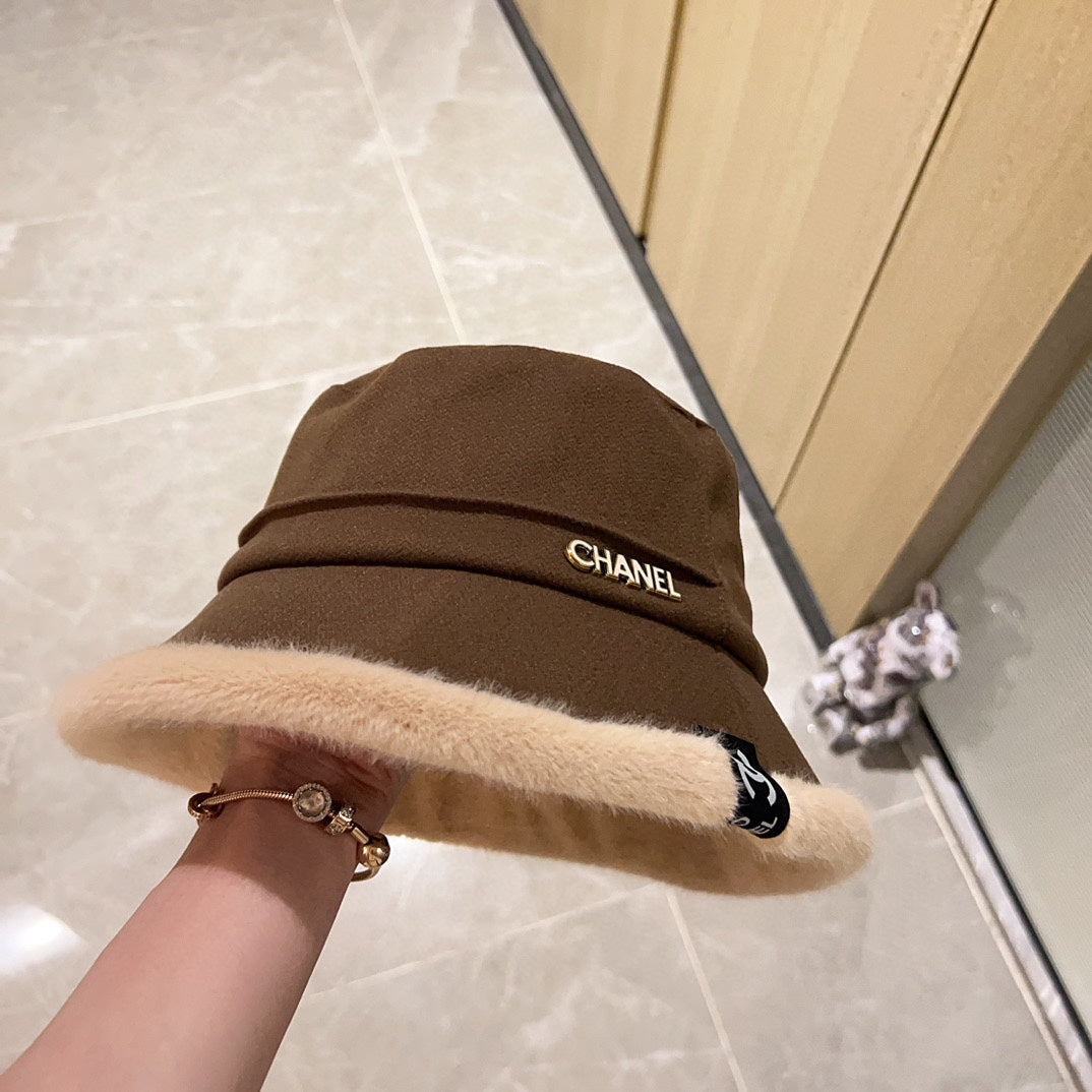 Thick plush small fragrance fisherman hat XC0823110710