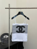 Summer Contrast Color Striped Camisole 0724042701