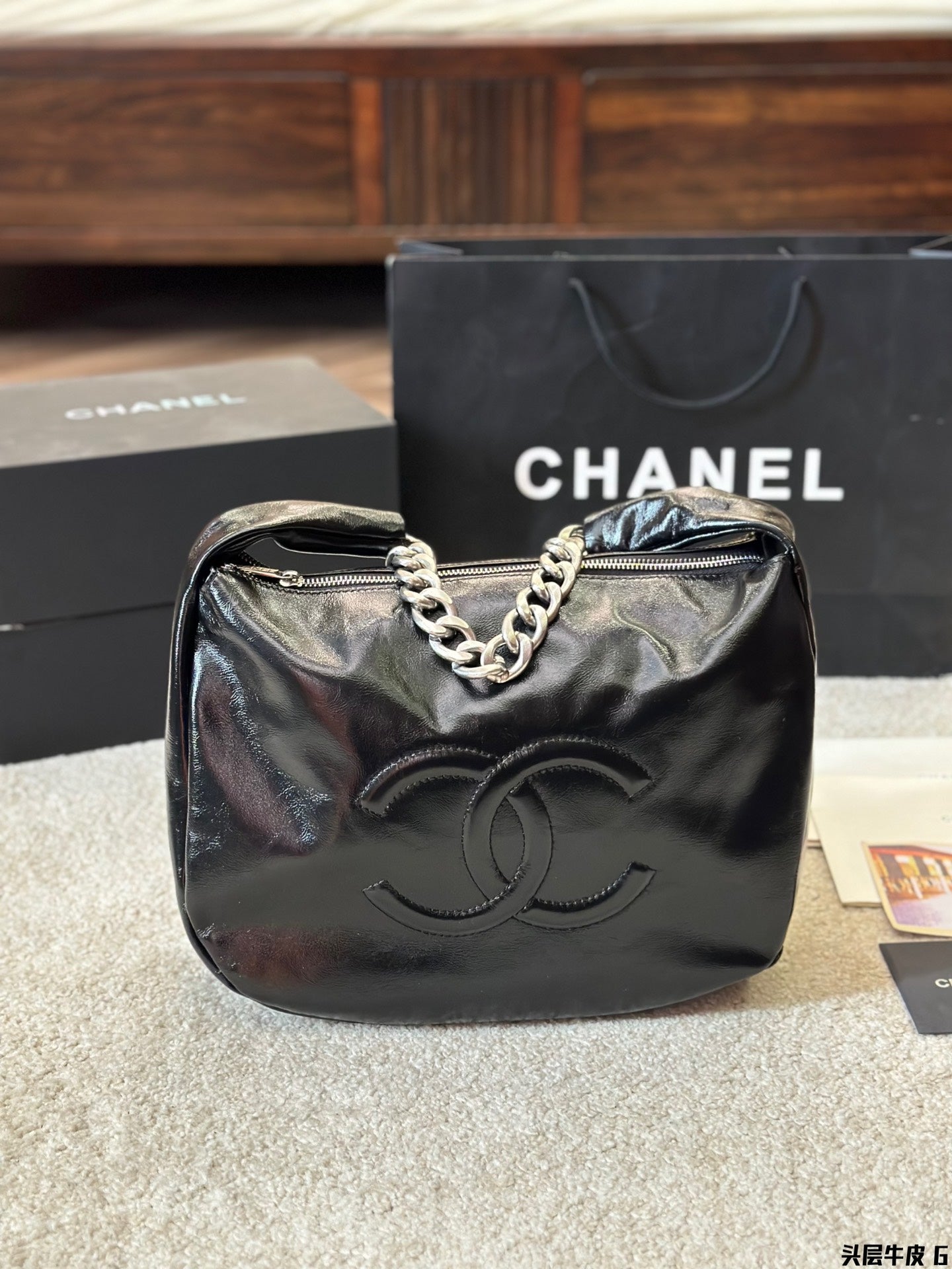 Fashion Leather Underarm Bag 0724102301
