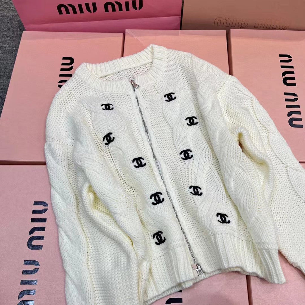 Fashion and versatile casual knitted sweater jacket 1023120104