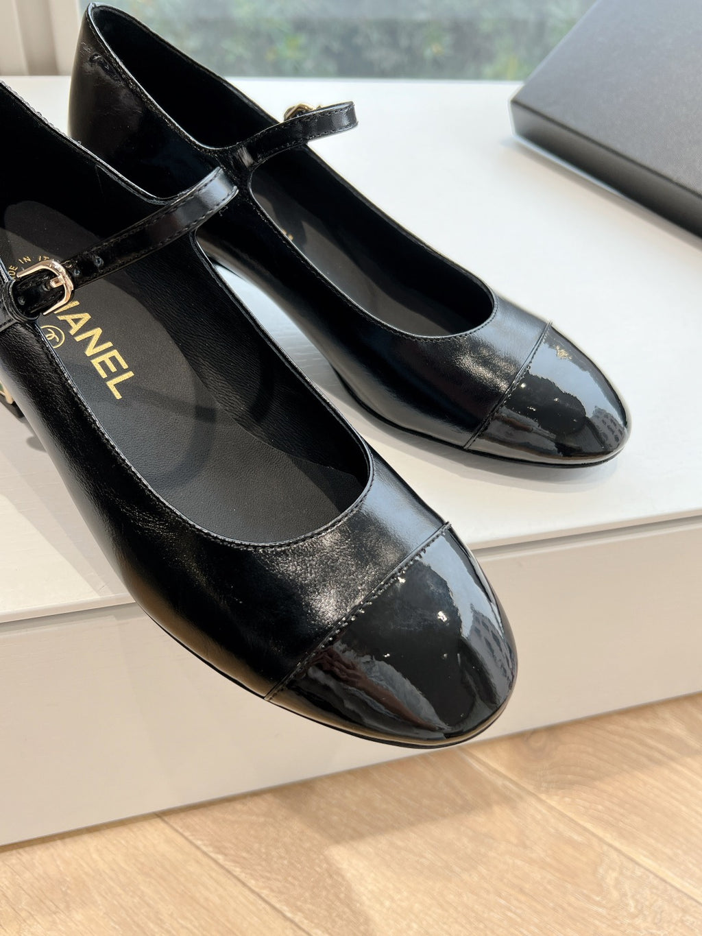 Chane1 top fashion classic color block low heels 0724030826