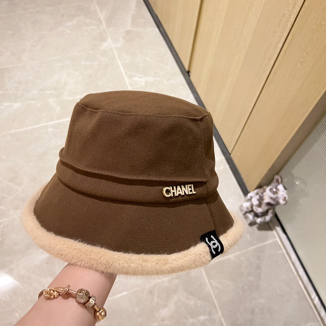 Thick plush small fragrance fisherman hat XC0823110710