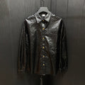 Fashionable and versatile leather jacket with classic letters XC1823091202