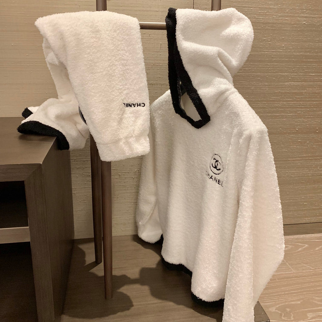 Composite siLer fox veLet pajamas and home wear set XC0723112207