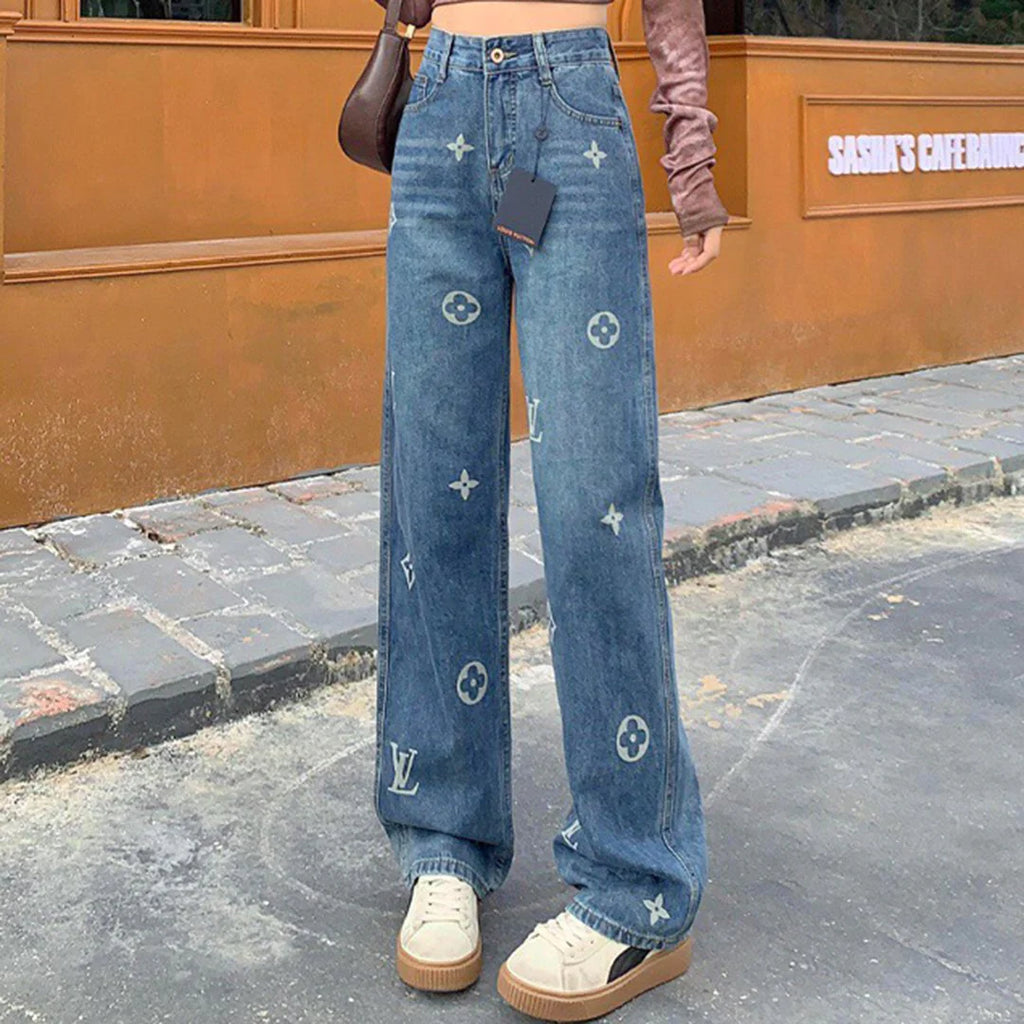 Classic Fashion Versatile Casual Loose Jeans 1024020205