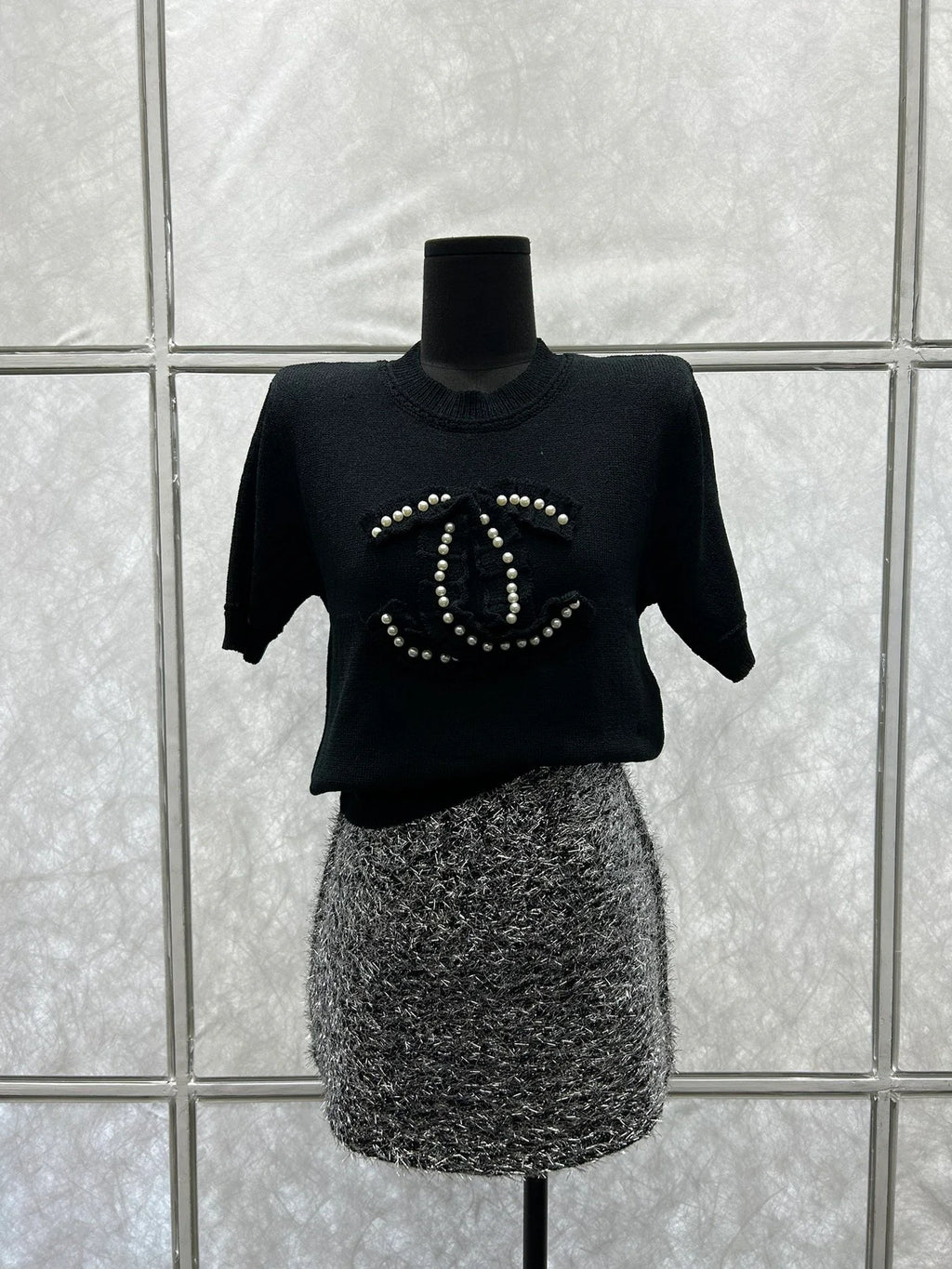 CHA Fashion Pearl Double C Sweater 0724022007