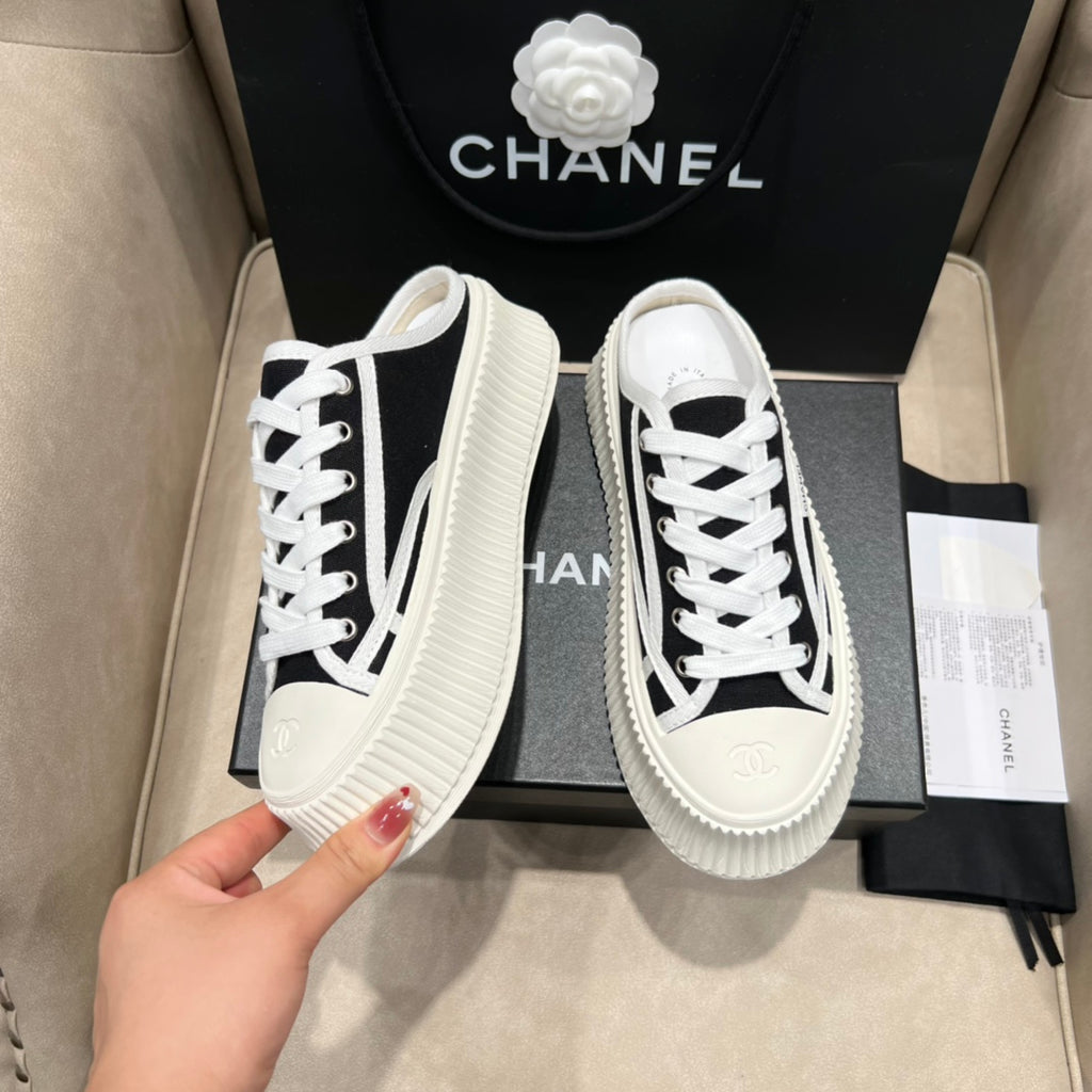 Vintage 2024 Autumn and Winter New Style Canvas Thick-soled Sneakers 1824071604