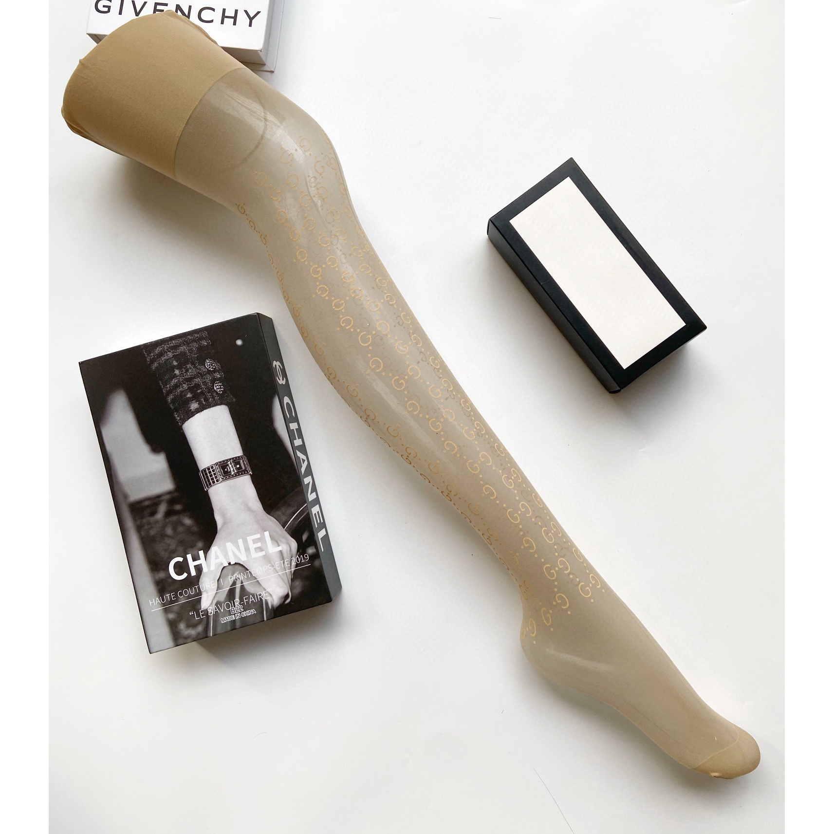 G fashion printed rubber stockings XC07060602