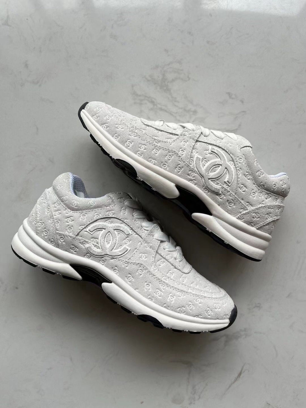 Black And White Panda Embossed Sneakers 0123121301