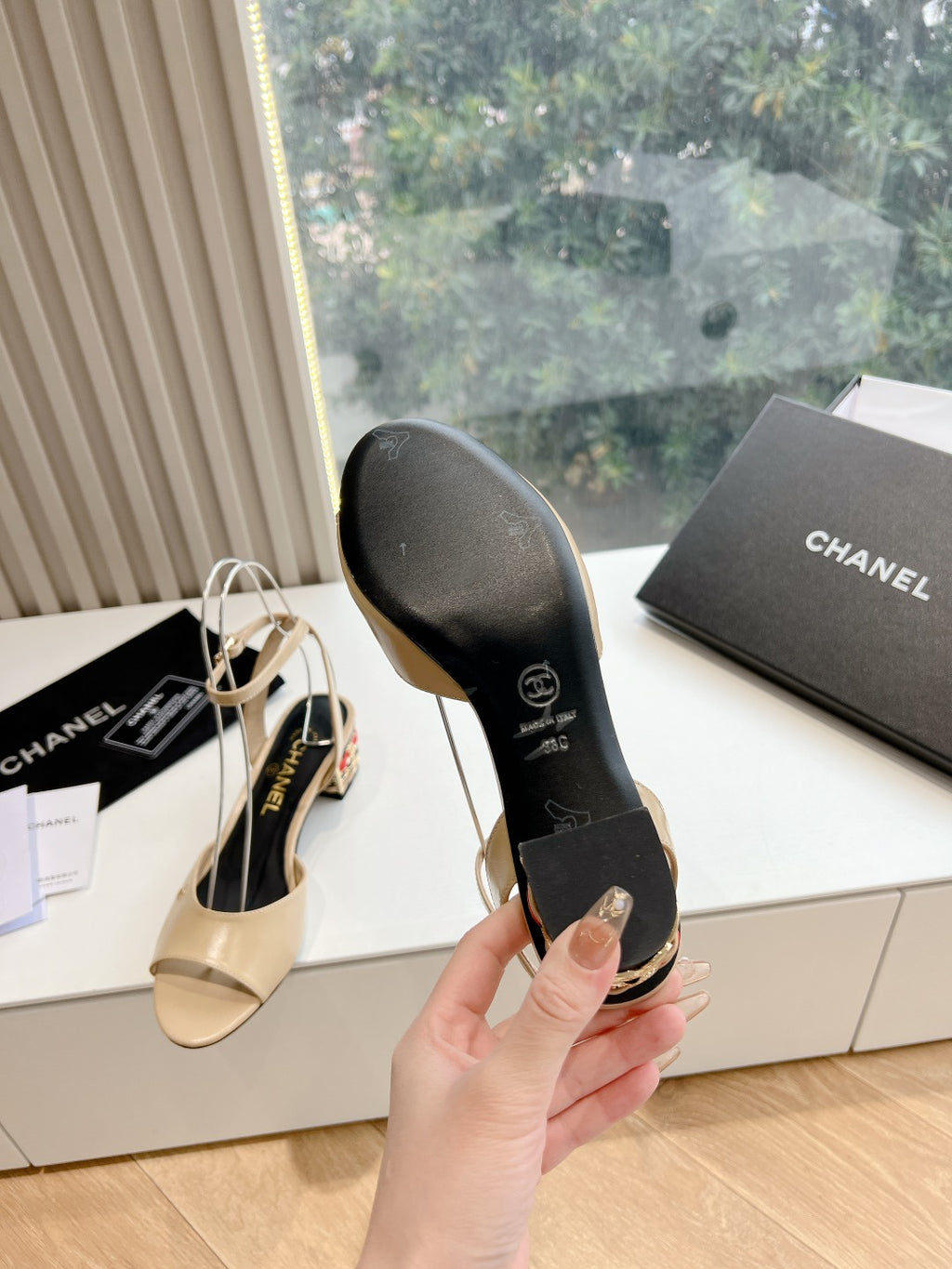 Chane1 top fashion classic low heel sandals 0724030824