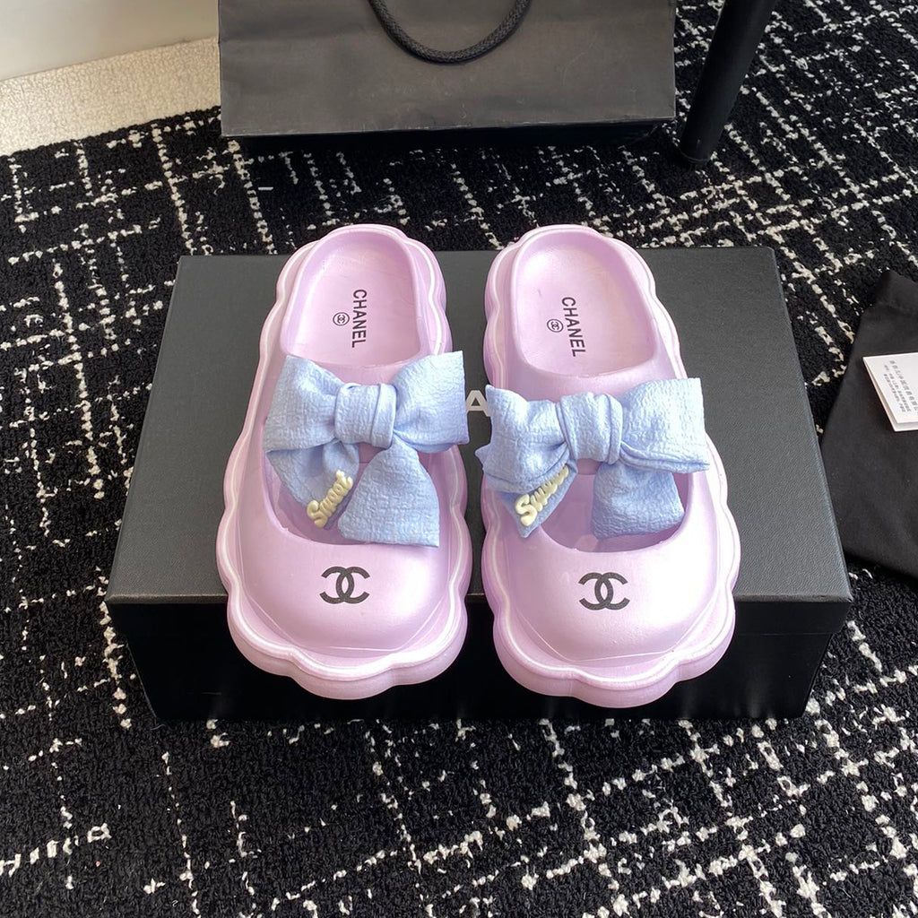 23 New Bowknot Muffin Slippers XC1823081605