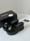 24SS camellia platform slippers 0724042709