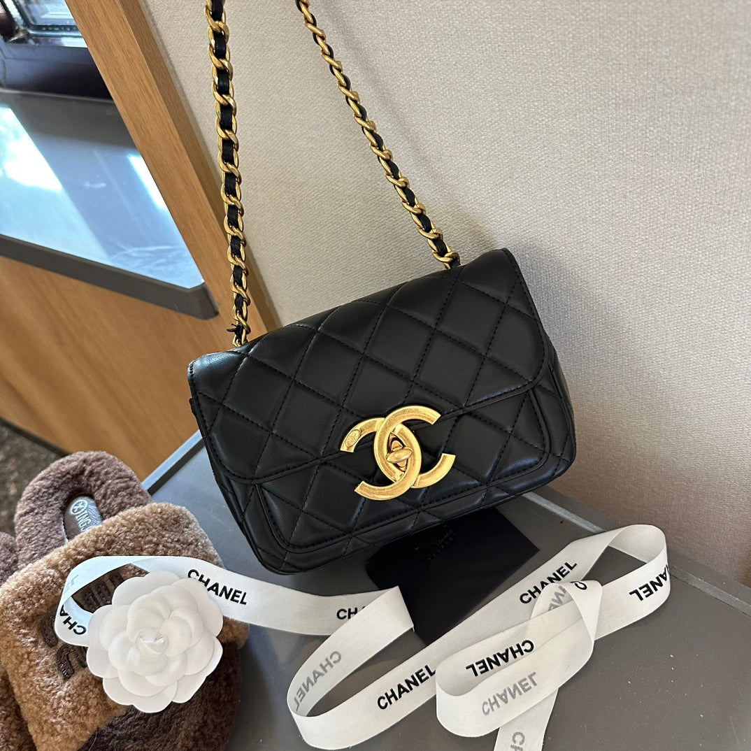 New big logo diamond square fat bag 0724082603