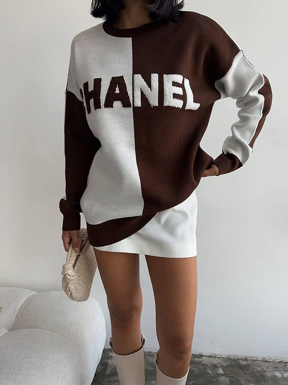 fashion print sweater 0725042107
