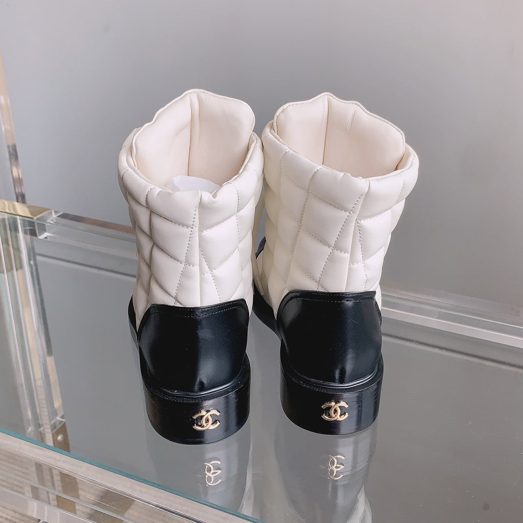 Classic and versatile rhombus short boots 1824061005
