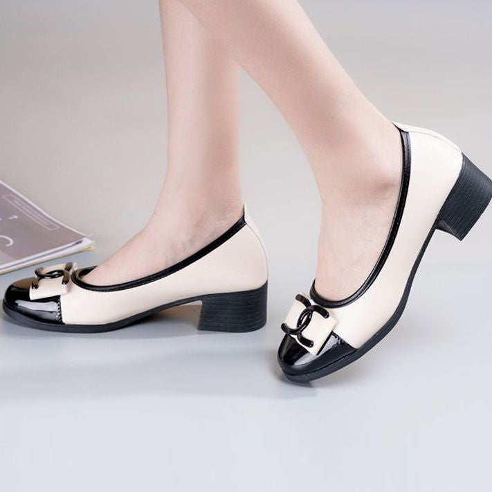 Fashion new soft leather all-match shoes PD1023071920